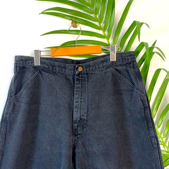Vintage Denim - Vintage HighRise Black Denim Jeans Size 36 x 34